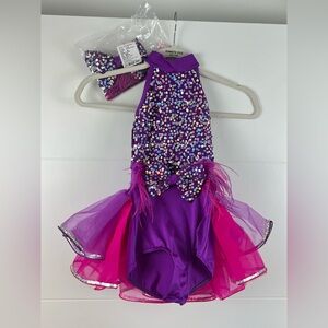 Weissman Dance Costume leotard Size SC New